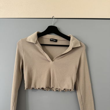 Crop top beige