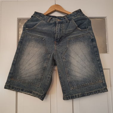 Denim long shorts