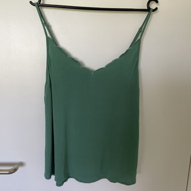 Spedizione gratuita canotta spaghetti verde Tag. 38