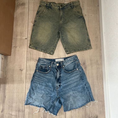 2x shorts en jean
