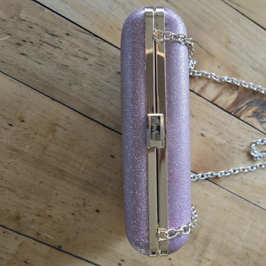 Clutch - Handbag - Lilac Glitter