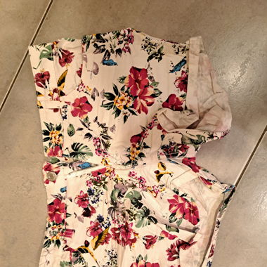 Stretch shorts mit blumen