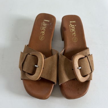Lince leather mule sandals