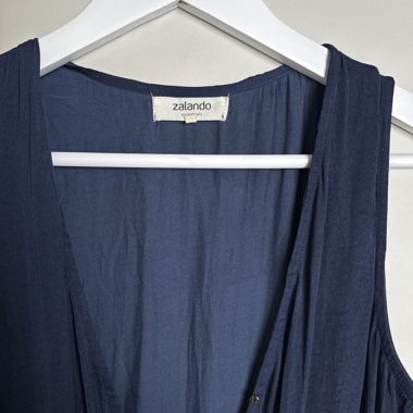 Navy sleeveless jumpsuit