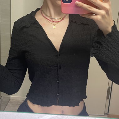 Cardigan strutturato nero Monki