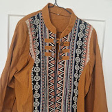 gemusterte Jacke