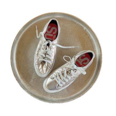 Superdry Silver Rose Gold Sneakers