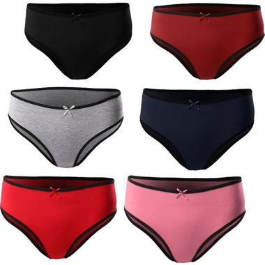 6 Damen Slips Set in verschiedenen Farben