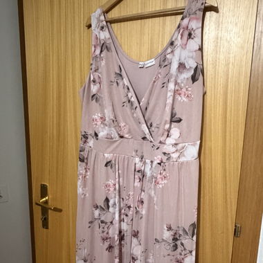 Sleeveless Pink Floral Dress