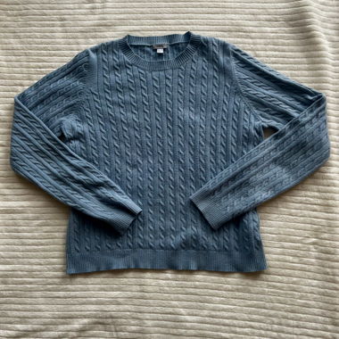 Light blue knit sweater