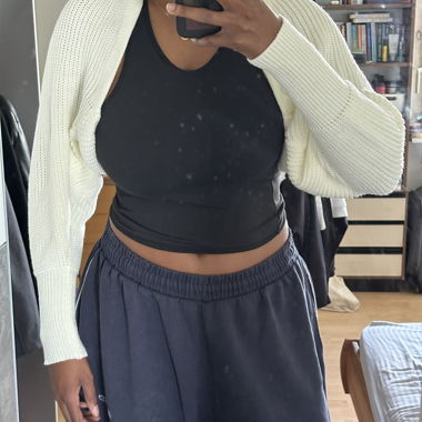 Haut en maille blanc