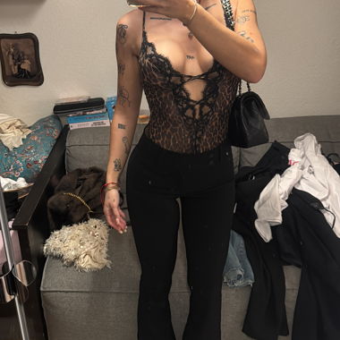 Leoparden-Lace Body