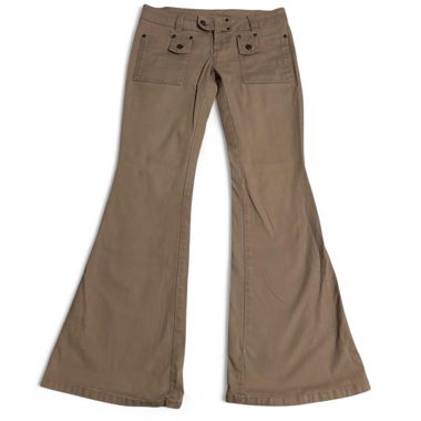 brown flare jeans