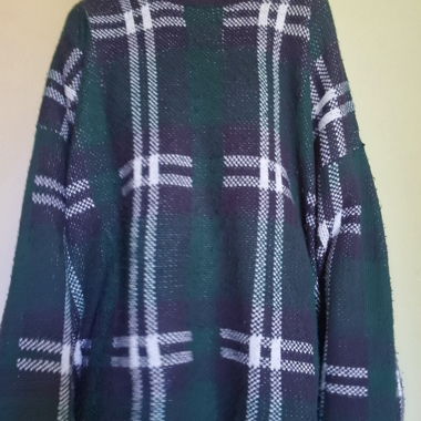 Plaid Knit Sweater