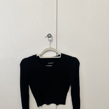 Langarm Shirt Cropped