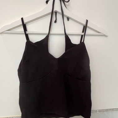 Crop top nero