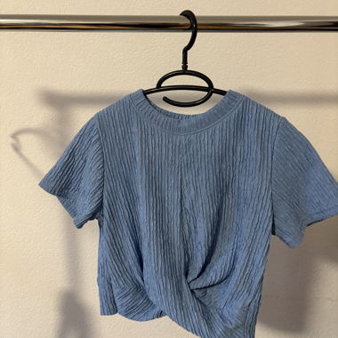 Haut bleu zèbre XS