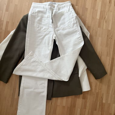 Zara White Jeans