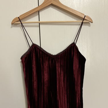 Massimo Dutti velvet camisole