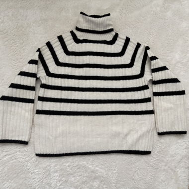 H&M Rollkragenpullover gestreift
