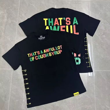 Set di T-shirt grafiche lotto di sciroppo per la tosse