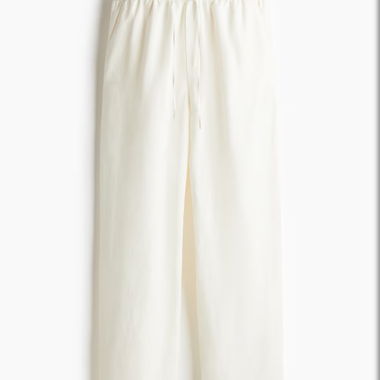 weisse Stoffhose