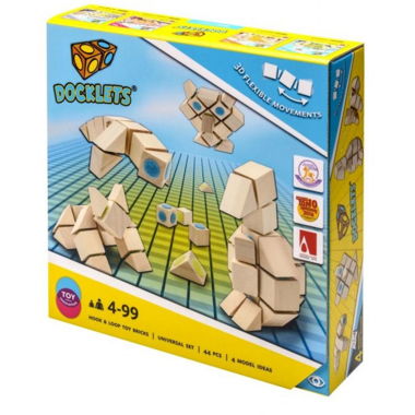 Blocs de construction bois, Velcro 3D flexibles