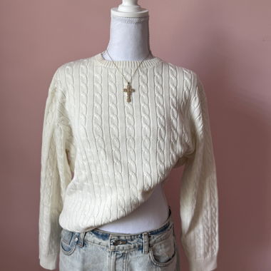 Weisser Pullover Brandy Melville