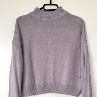 crop top short sweater violet purple s 36 size