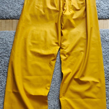 Pantaloni antipioggia gialli