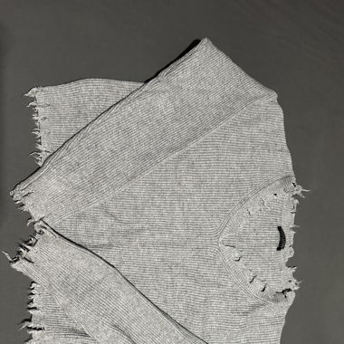Pull débardeur gris clair