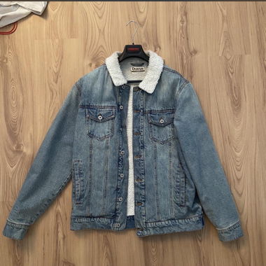 Giacca jeans Dravus con fodera in teddy Taglia L