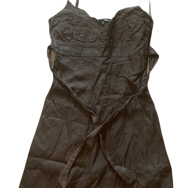 vintage olivgrünes wickelkleid
