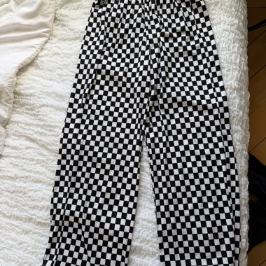 Pantalon ample à carreaux