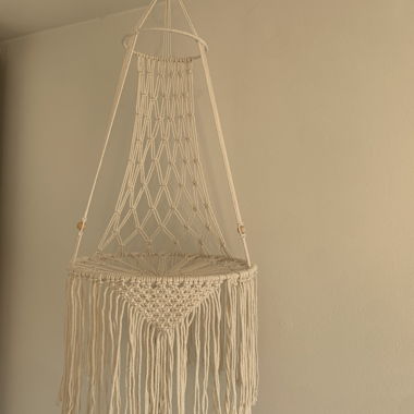 Piedestal macramé bohème