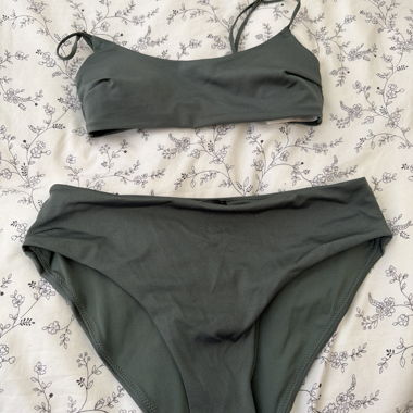 Maillot de bain deux pieces vert