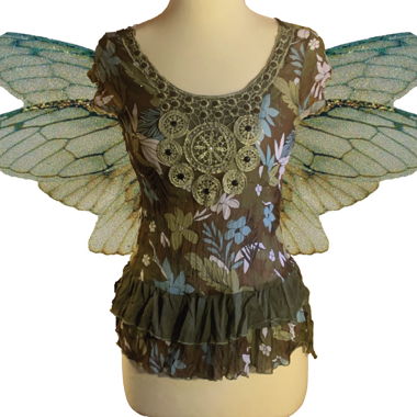 Top Boho floreale marrone Bamboo Company