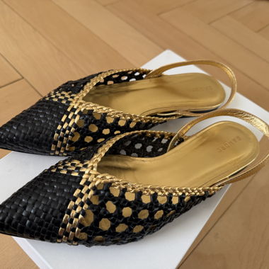 Sandro geflochtene Slingbacks EU 38