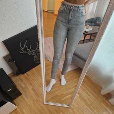 graue Skinny Jeans, Only, M/30
