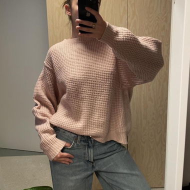 Powder Pink Knit Sweater
