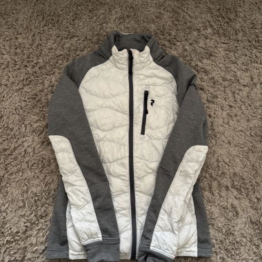 Veste hybride PeakPerformance blanche/grise