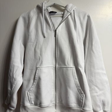 Teveo Zip Hoodie white Size S