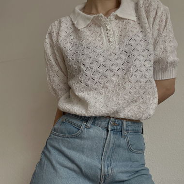 UK vintage knitted T-shirt 