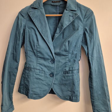 Blazer en denim (petrol)
