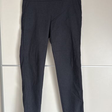 Pantaloni di Lana con Zip Laterale