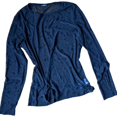 Long-sleeve mesh T-shirt