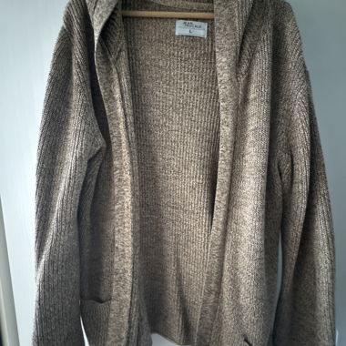 Cardigan in maglia Jean Pascale con cappuccio L