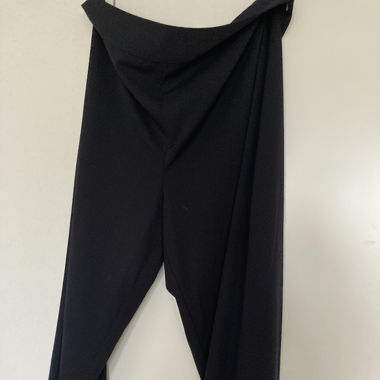 7/8-Hose blau -unten weit