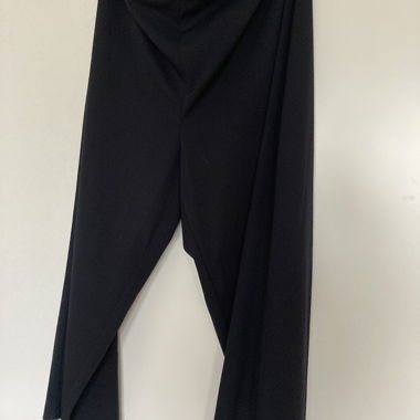 7/8-Hose blau -unten weit