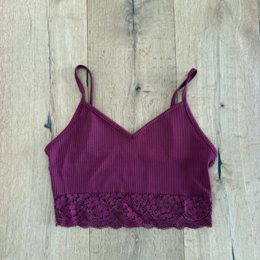  Crop Top bordeaux